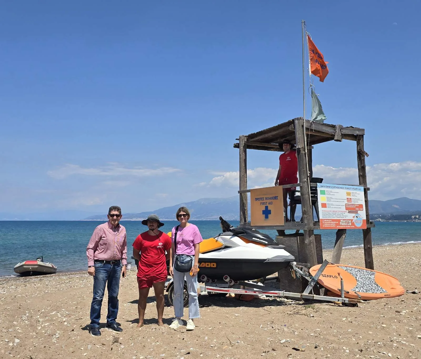 Δυτική Αχαΐα: Σε ποια σημεία τοποθετήθηκαν ναυαγοσώστες - Στις παραλίες ο Γρ. Αλεξόπουλος