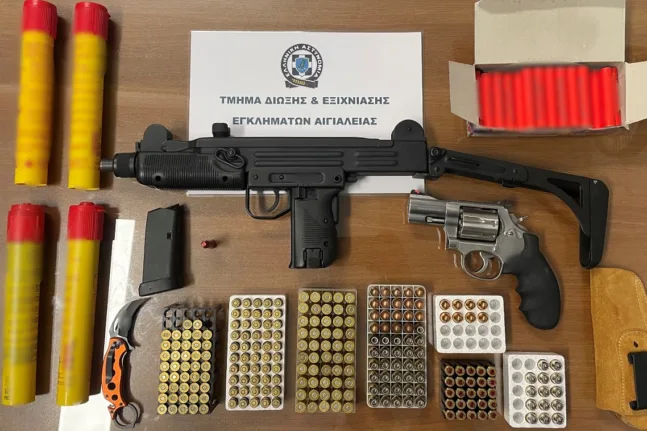 Αιγιώτης κατείχε περίστροφο και εκατοντάδες φυσίγγια: ΕΥΠ με όπλο και «βίαιο» παρελθόν