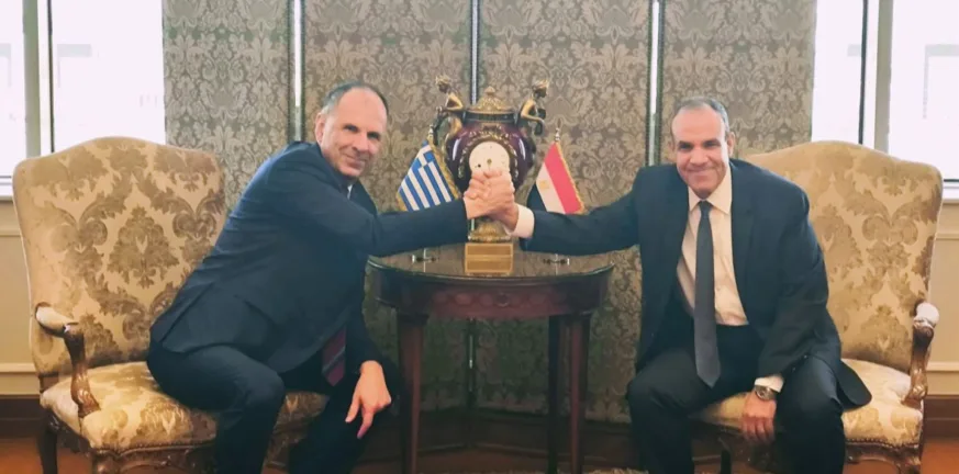 Σινά: Θετικό κλίμα στο Κάιρο στη συνάντηση Γεραπετρίτη με τον Αιγύπτιο ομόλογό του Σινά: Θετικό κλίμα στο Κάιρο στη συνάντηση Γεραπετρίτη με τον Αιγύπτιο ομόλογό του