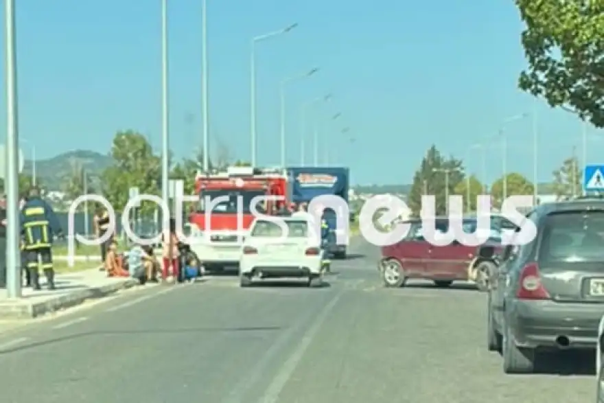 Μωρό και ηλικιωμένος τραυματίστηκαν σε τροχαίο στον Πύργο ΦΩΤΟ