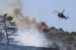 Πύρινη κόλαση στη Χίο: Εκκενώνονται χωριά, διαδοχικά μηνύματα 112