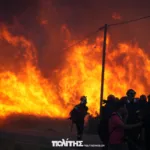 Φλόγες απειλούν σπίτια στη Χίο: Ολονύκτια μάχη, ενισχύονται οι πυροσβεστικές δυνάμεις ΦΩΤΟ