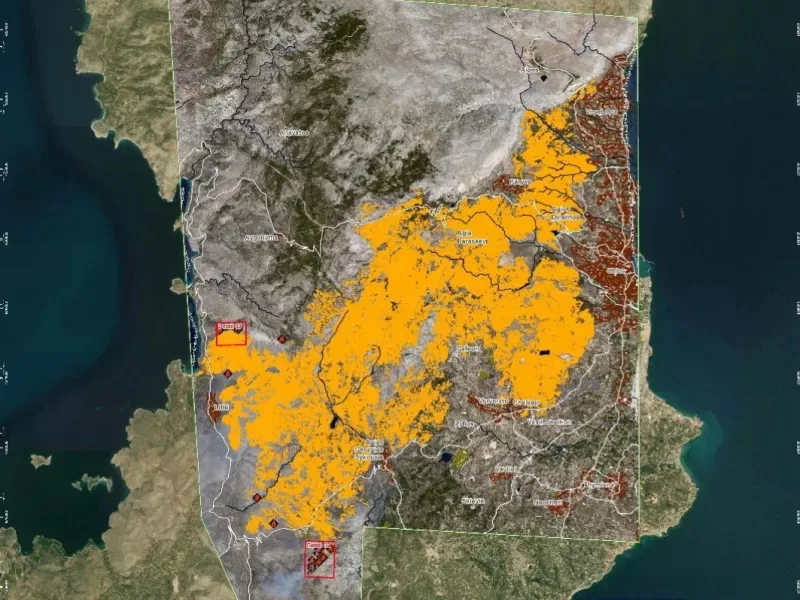 Μαίνεται για τέταρτη ημέρα η φωτιά στη Χίο: Δύο προσαγωγές για εμπρησμό, 41.000 στρέμματα καμένης γης ΝΕΟΤΕΡΑ - ΦΩΤΟ