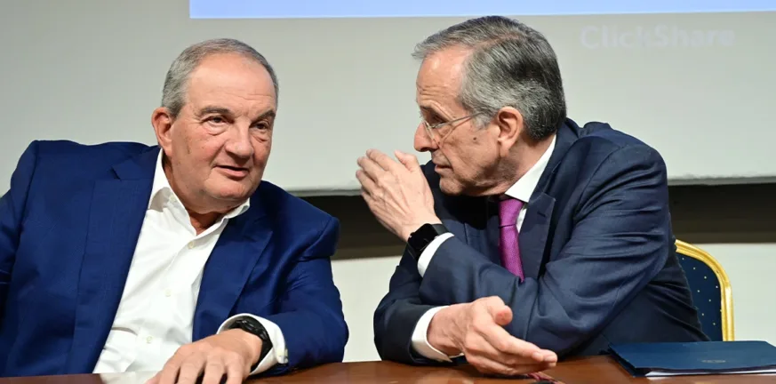 Μία η παράταξη, δύο οι γραμμές-Παραινέσεις Καραμανλή, σκληρή ρητορική από Σαμαρά στο Πολεμικό Μουσείο Μία η παράταξη, δύο οι γραμμές-Παραινέσεις Καραμανλή, σκληρή ρητορική από Σαμαρά στο Πολεμικό Μουσείο