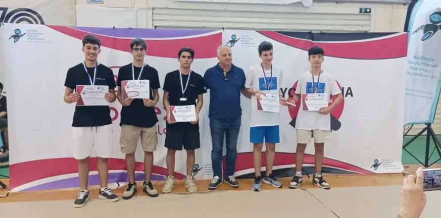 Στο βάθρο των νικητών η ομάδα Robots@UP του Πανεπιστημίου Πατρών