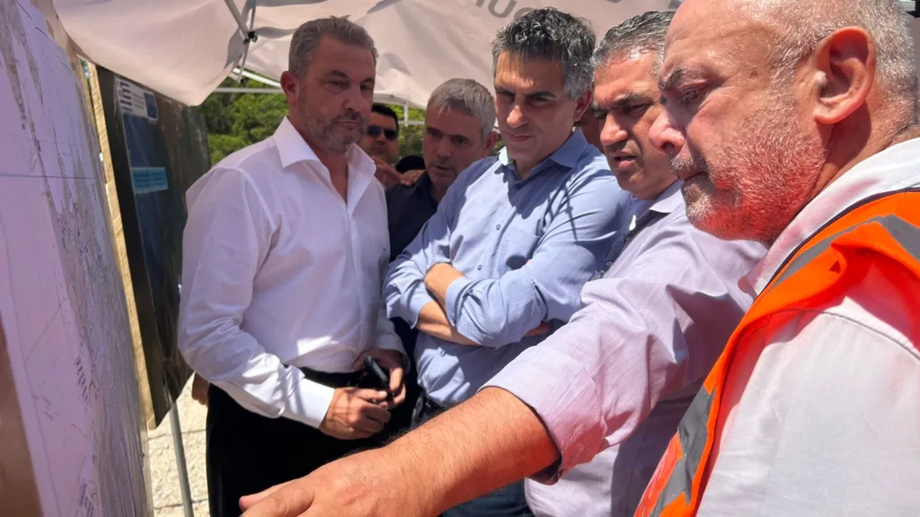 Αυτοψία Δήμα στο έργο κατασκευής και αναβάθμισης της οδικής σύνδεσης Βόνιτσας-Λευκάδας