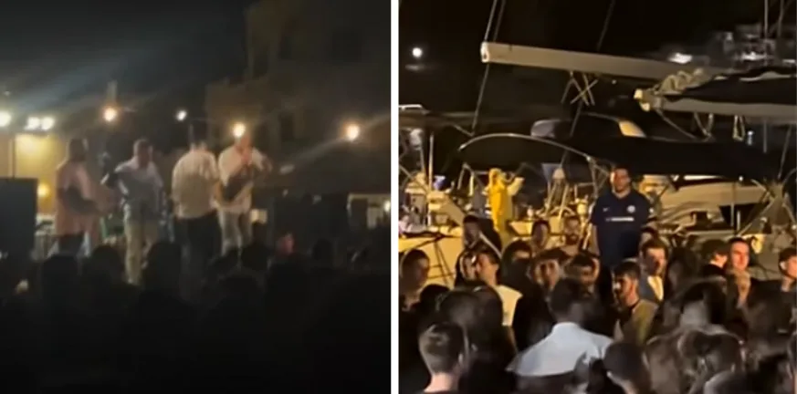 Ένταση και επεισόδια σε πανηγύρι στην Αμοργό για την Παλαιστίνη! ΒΙΝΤΕΟ Ένταση και επεισόδια σε πανηγύρι στην Αμοργό για την Παλαιστίνη! ΒΙΝΤΕΟ