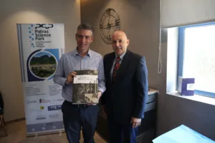 Επίσκεψη του Γενικού Γραμματέα Έρευνας και Καινοτομίας Τάσου Γαϊτάνη στο Επιστημονικό Πάρκο Πατρών