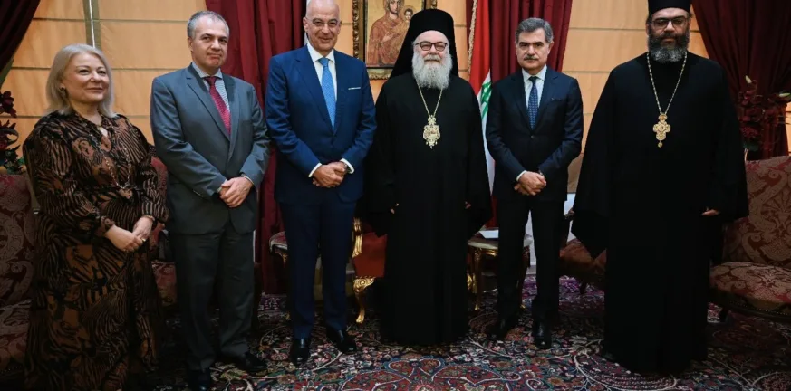 Δένδιας από τον Λίβανο: Η Ελλάδα εστιάζει στην προστασία των ελληνορθόδοξων κοινοτήτων στη Μέση Ανατολή
