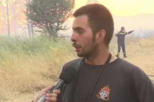 «Πίστεψα ότι θα καώ ζωντανός», συγκλονίζει εθελοντής πυροσβέστης