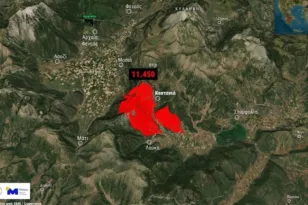 Φωτιά Κορινθία: Διάσπαρτες εστίες στο Φενεό, πάνω από 11.000 στρέμματα κάηκαν ΒΙΝΤΕΟ