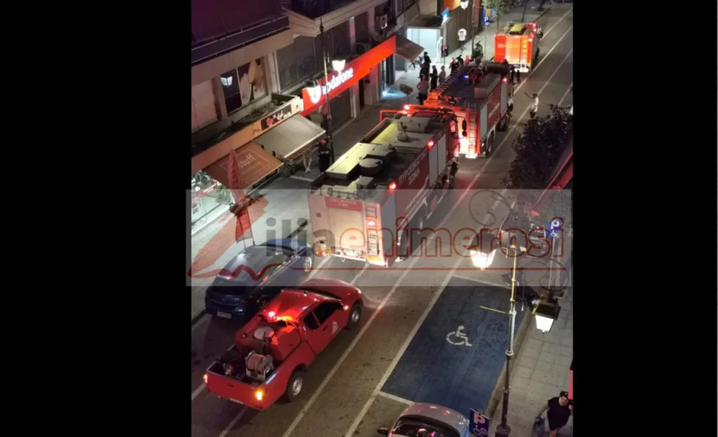«Πνίγηκαν» από καπνούς σε κατάστημα στο κέντρο του Πύργου ΦΩΤΟ