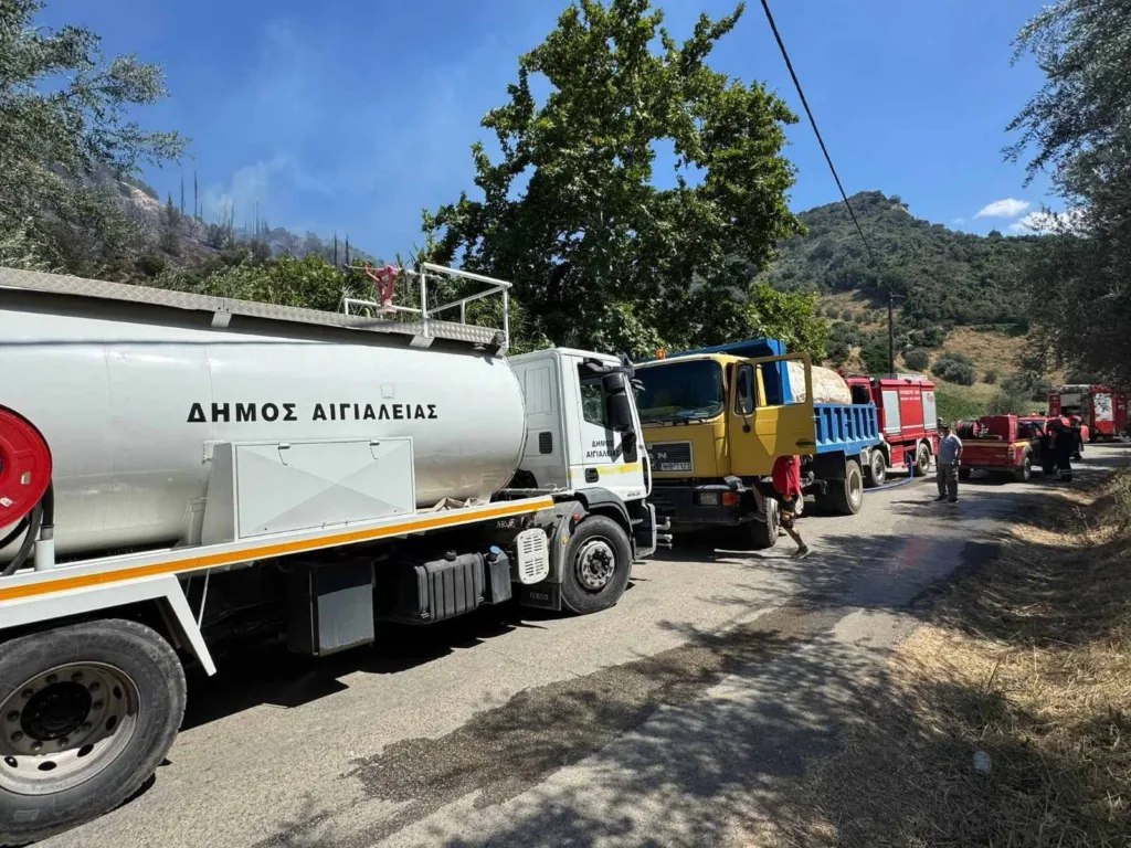 Φωτιά στις Νεραντζιές Αιγίου: Η Πυροσβεστική έλεγξε την κατάσταση - Παραμένουν δυνάμεις ΦΩΤΟ