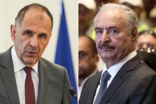 Συνάντηση Γεραπετρίτη – Χαφτάρ στη Βεγγάζη: «Μας συνδέει η προσήλωση στο Διεθνές Δίκαιο»