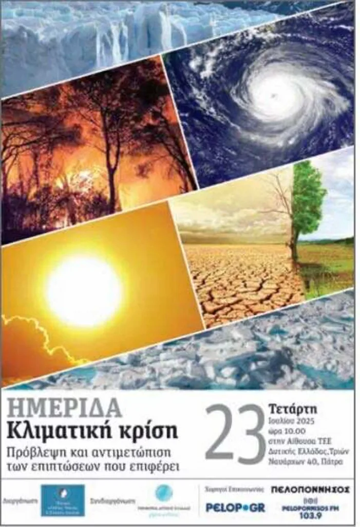 Πάτρα: Σήμερα η Ημερίδα για την Κλιματική Κρίση από το Ιδρυμα «Λήδας, Νανάς και Σπύρου Δούκα»