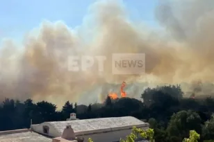 Φωτιά στα Κύθηρα: Μεγάλη κινητοποίηση της Πυροσβεστικής - Μήνυμα 112 για εκκένωση της περιοχής Πιτσινάδες ΒΙΝΤΕΟ