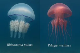 Γαλάζιες μέδουσες στις ελληνικές θάλασσες: Πότε εμφανίζονται, πόσο επικίνδυνες είναι και πώς ξεχωρίζουν από τις μωβ