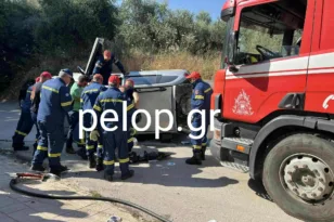 Κ. Αχαΐα: Σοβαρό τροχαίο με εγκλωβισμό και τραυματισμό-«Παρών» ο Δήμαρχος ΦΩΤΟ
