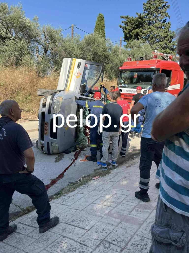 Κάτω Αχαΐα: Σοβαρό τροχαίο με εγκλωβισμό και τραυματισμό - «Παρών» ο Δήμαρχος ΦΩΤΟ