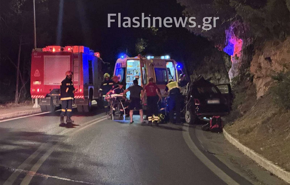 Θανατηφόρο τροχαίο στα Χανιά, μια νεκρή και μια σοβαρά τραυματίας ΦΩΤΟ