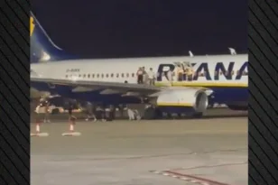 Αεροσκάφος της Ryanair πήρε «φωτιά» σε αεροδρόμιο της Ισπανίας ΒΙΝΤΕΟ