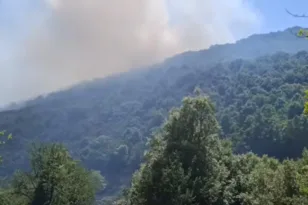 Φωτιά στον Θέρμο σε δασική έκταση: Μεγάλη δύναμη της Πυροσβεστικής και εναέρια μέσα ΒΙΝΤΕΟ