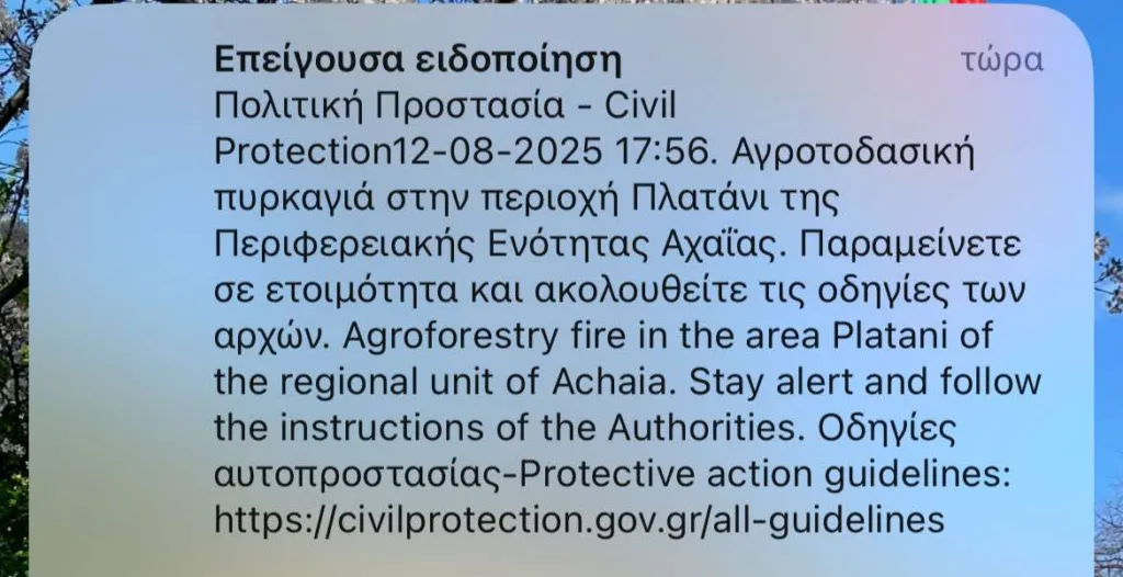 Πάτρα: Φωτιά ανάμεσα σε Αγιο Βασίλειο και Πλατάνι - Ηχησε το 112 - Κάηκαν και θερμοκήπια ΒΙΝΤΕΟ