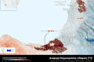 Αχαΐα: Αυξημένη από 8 έως 12 βαθμούς η θερμοκρασία στις περιοχές που κάηκε η βλάστηση