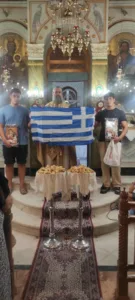 Η ενορία του Αγίου Ανδρέα Εγλυκάδας τίμησε Λαμπάτο, Αγγελόπουλο και Μπιτσάκο