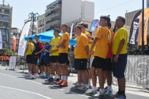 Εβρεξε τρίποντα στο τουρνουά 3on3 στην πλατεία Γεωργίου Α΄