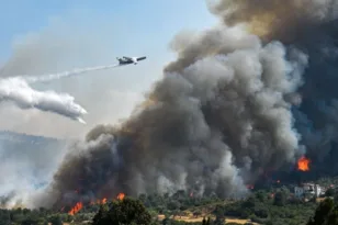 Δαρδανέλια: Διακοπή ναυσιπλοΐας και εκκενώσεις λόγω δασικής πυρκαγιάς στην Τουρκία ΒΙΝΤΕΟ