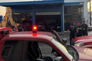 Πυρκαγιά σε επιχείρηση στην Κάτω Αχαΐα, κινητοποίηση Πυροσβεστικής και εθελοντών ΦΩΤΟ