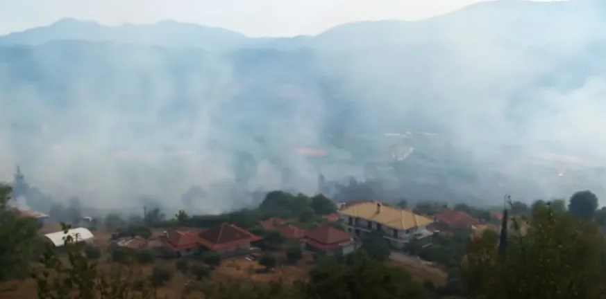 Οι φλόγες έχουν περικυκλώσει τη Βρυσούλα Πρέβεζας Οι φλόγες έχουν περικυκλώσει τη Βρυσούλα Πρέβεζας