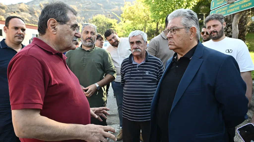 Δημήτρης Κουτσούμπας από την Αχαΐα: Έγκληματικές ευθύνες και έλλειψη σχεδίου για τις πυρκαγιές