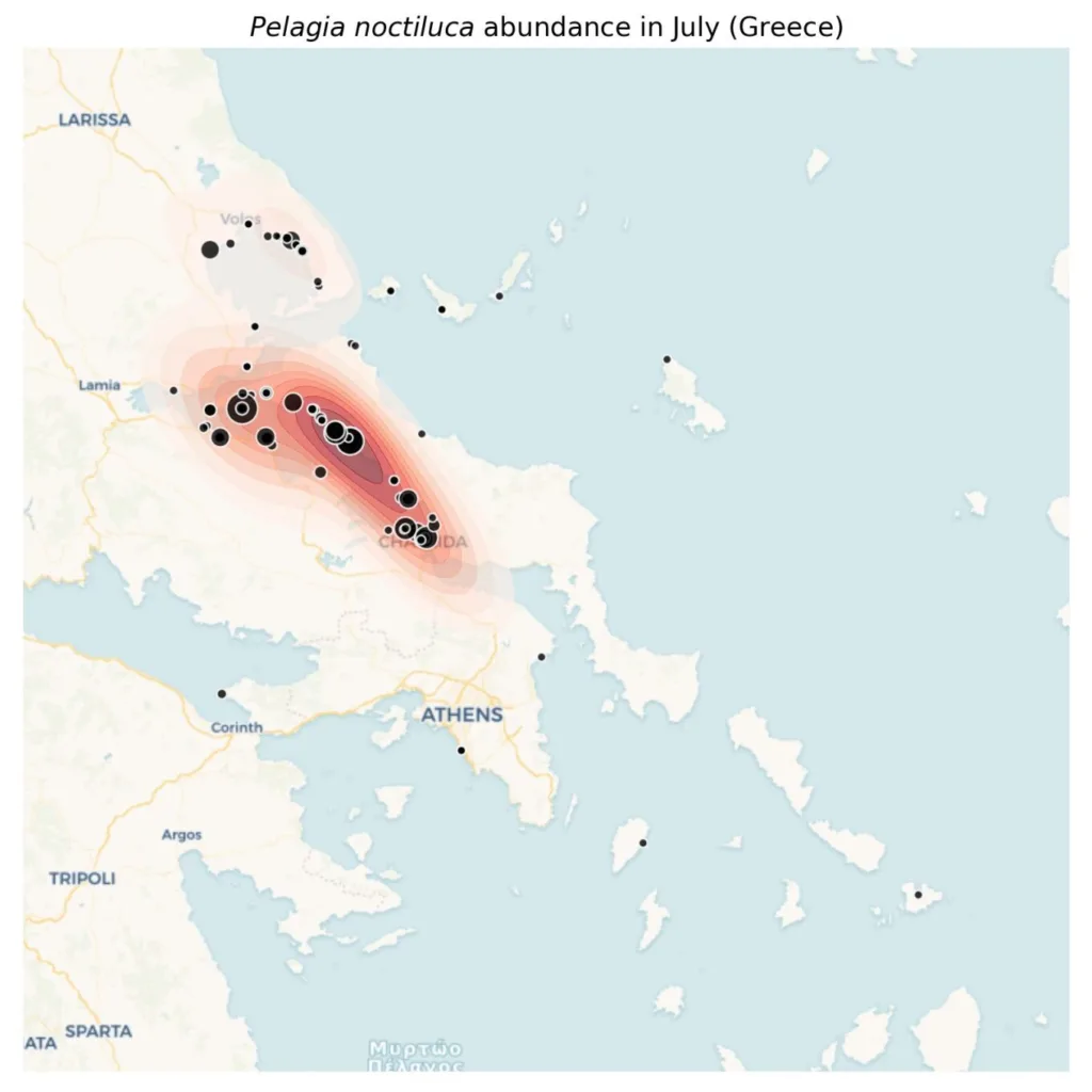 Δείτε live που βρίσκονται οι μωβ μέδουσες για να μην πάτε! ΧΑΡΤΕΣ, ΦΩΤΟ