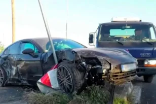 Θεσσαλονίκη: Μεθυσμένη η επιχειρηματίας με την Porsche που εκσφενδόνισε ΙΧ στα 100 μέτρα - Παραδέχθηκε ότι οδηγούσε η ίδια