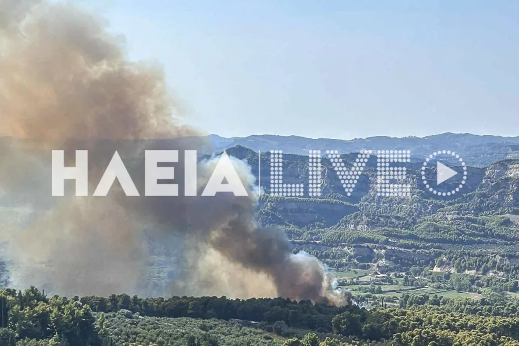 Αρχαία Ολυμπία: Εκτός ελέγχου η πυρκαγιά στο Χελιδόνι, αναφορές για εγκλωβισμένους ΦΩΤΟ-ΝΕΟΤΕΡΑ