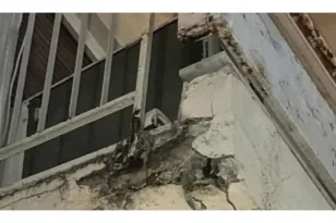 Πάτρα: Ο κίνδυνος πάνω από τα κεφάλια μας, έπεσαν πάλι κομμάτια τσιμέντου!