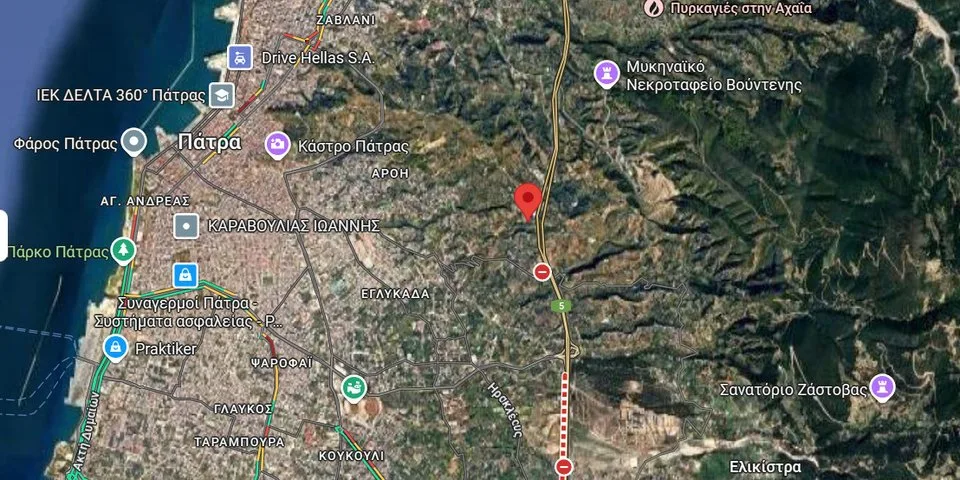 Πάτρα: Αυτό είναι το σημείο απ’ όπου ξεκίνησε η μεγάλη φωτιά στα Συχαινά ΧΑΡΤΗΣ