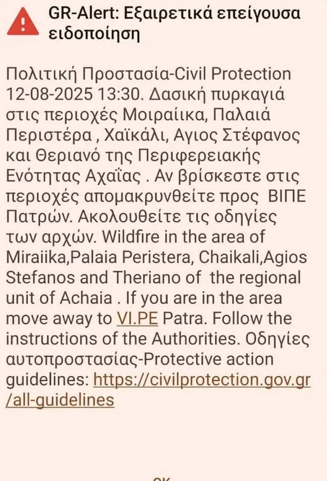 Αχαΐα: Φωτιά στον Ερυμάνθο και στα Μοιραίικα Πατρών - Απανωτά 112, εκκενώνονται συνεχώς οικισμοί, διακοπή κυκλοφορίας στην Εθνική, αναφορές για εγκαυματίες ΦΩΤΟ ΒΙΝΤΕΟ