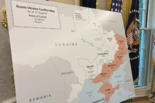 Ζαχάροβα κατά Ζελένσκι: Η πολιτική του φάνηκε στον χάρτη που παρουσιάστηκε στον Λευκό Οίκο