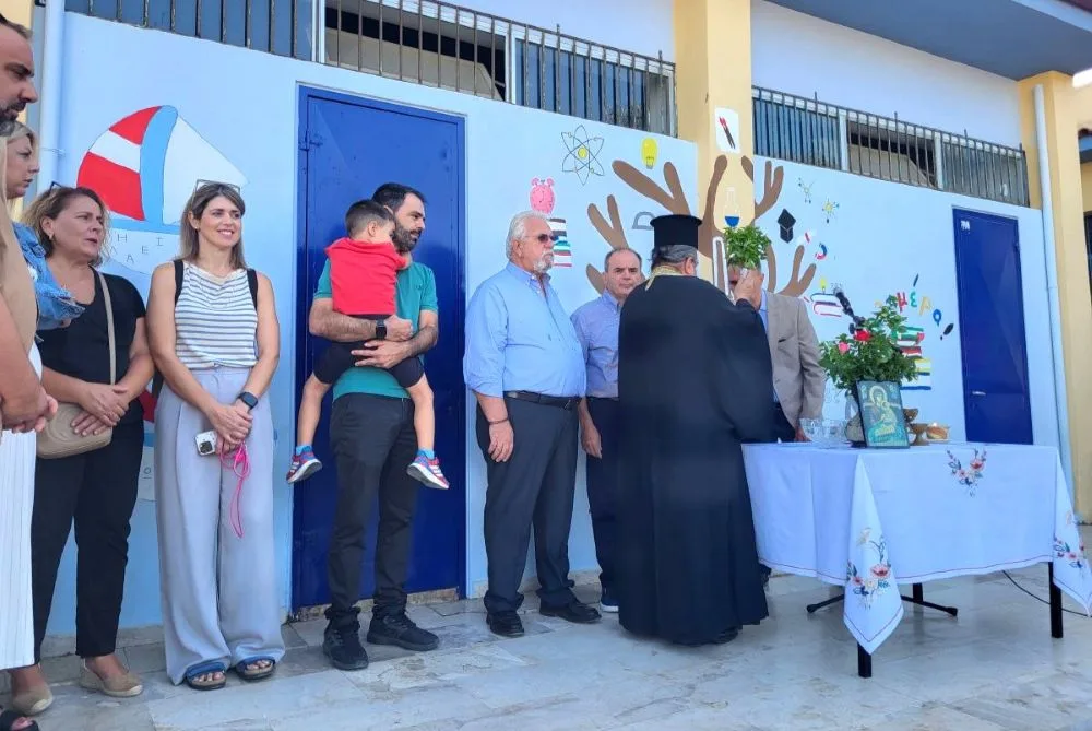 Παρουσία του Δημάρχου Ήλιδας και σύσσωμης της δημοτικής αρχής, χτύπησε το πρώτο κουδούνι στα σχολεία του Δήμου Ήλιδας