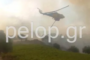 Πυρκαγιά Αιγιάλεια: Ποια η εικόνα του μετώπου, επιχειρούν εναέρια μέσα