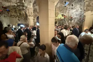 Θεία Λειτουργία στην ΙΜ Μεγάλου Σπηλαίου Καλαβρύτων με πολλές ιδιαιτερότητες