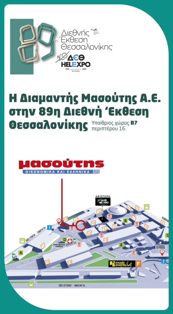 Η «Δ. Μασούτης Α.Ε.» στη Διεθνή Έκθεση Θεσσαλονίκης για δεύτερη χρονιά