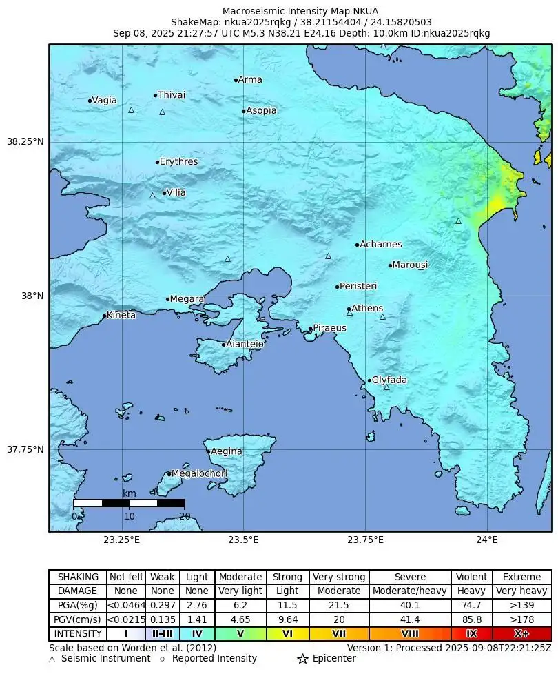 ΕΚΠΑ για τα 5,2 Ρίχτερ Εύβοια: Αν δεν υπάρξει μετανάστευση επικέντρων, είναι με υψηλή πιθανότητα ο κύριος σεισμός