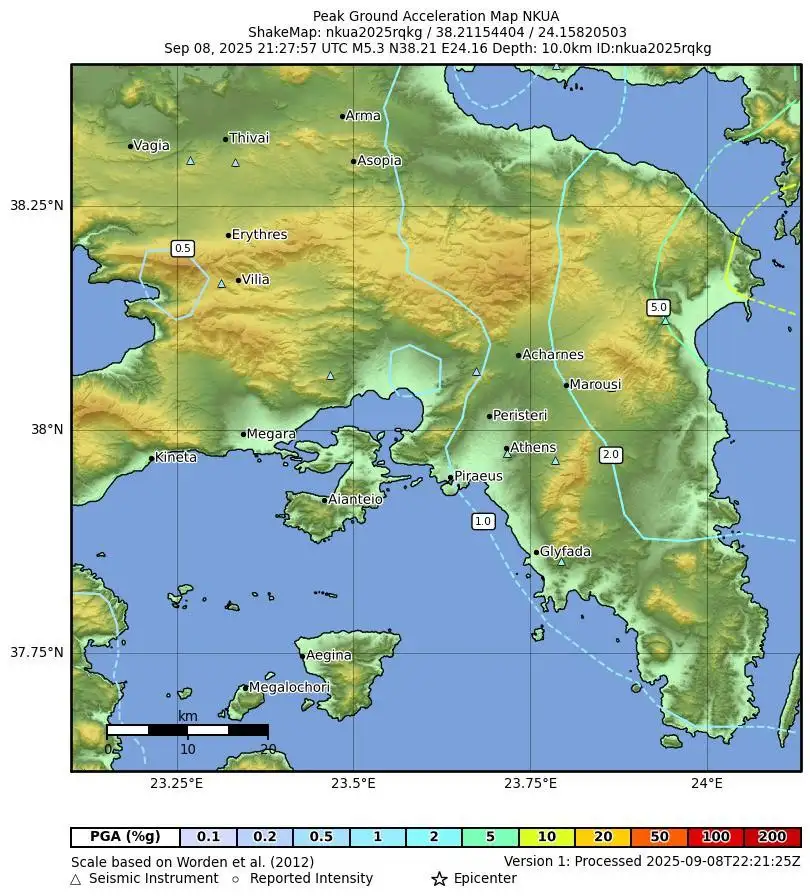 ΕΚΠΑ για τα 5,2 Ρίχτερ Εύβοια: Αν δεν υπάρξει μετανάστευση επικέντρων, είναι με υψηλή πιθανότητα ο κύριος σεισμός