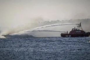 Τουριστικό σκάφος βυθίστηκε στη Λευκάδα