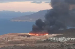 Χανιά: Φωτιά στο εργοστάσιο επεξεργασίας απορριμμάτων της ΔΕΔΙΣΑ στο Ακρωτήρι, ΦΩΤΟ, ΒΙΝΤΕΟ