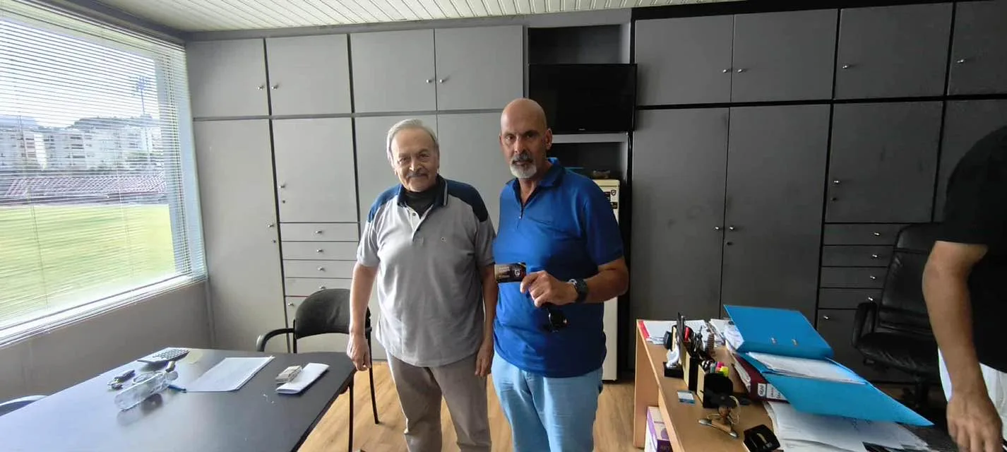 Η επίσκεψη Μπονάνου στα γραφεία της Παναχαϊκής